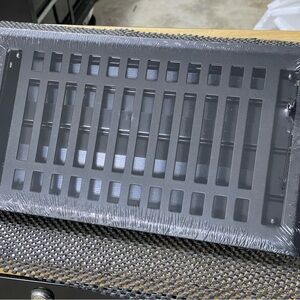 Floor register 6”x12” - black steel